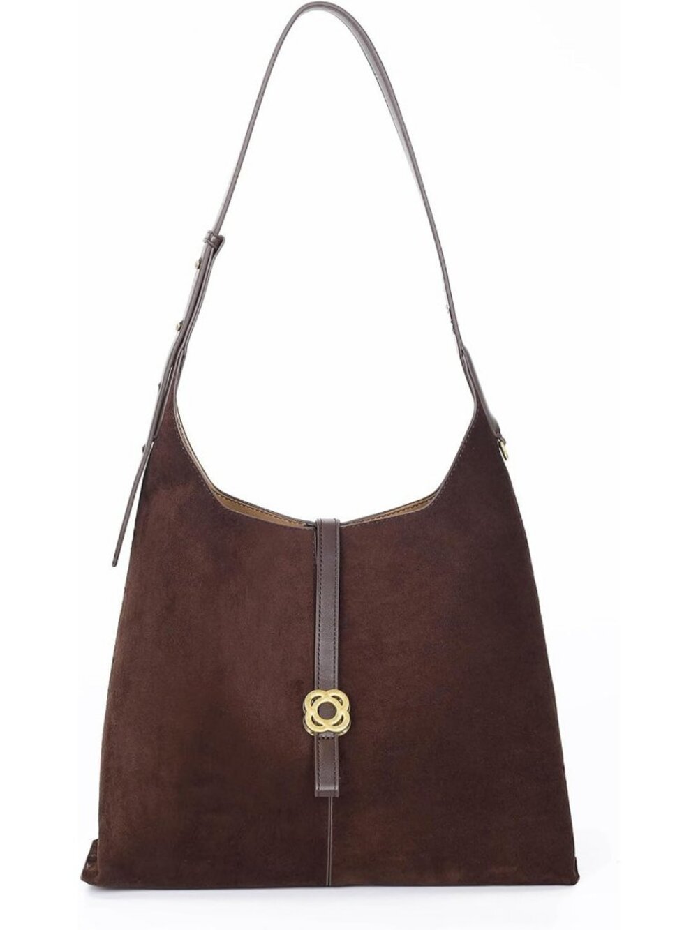 Chic Slouchy Suede Hobo Tote Bag for Women - Stylish Shoulder Handbag